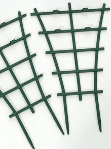 2pcs PP Plant Support Stake, Modern Green Plant Stake For Garden - Green - View 4