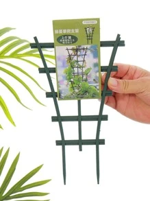 2pcs PP Plant Support Stake, Modern Green Plant Stake For Garden - Green - View 3