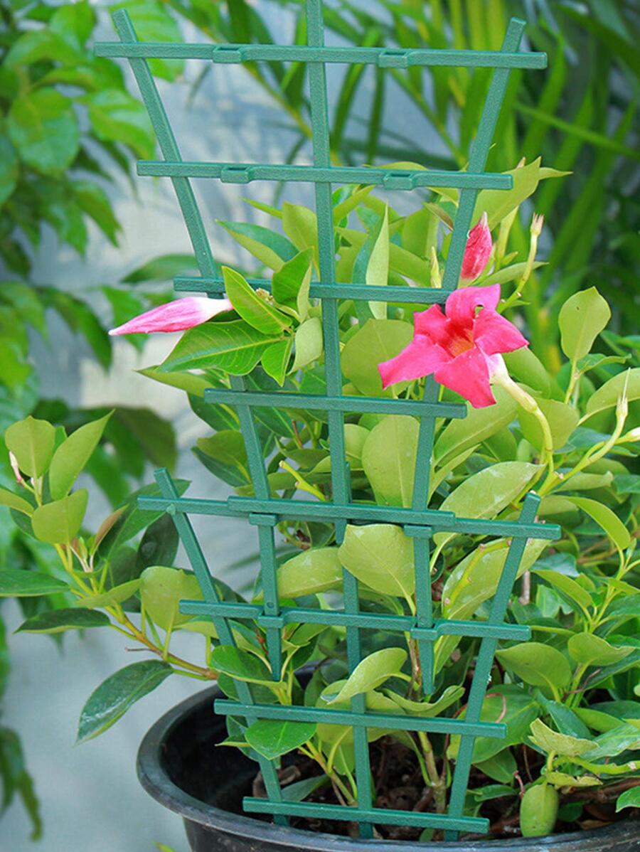 2pcs PP Plant Support Stake, Modern Green Plant Stake For Garden - Green - View 1