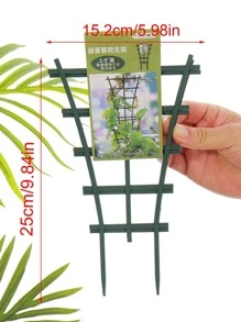 2pcs PP Plant Support Stake, Modern Green Plant Stake For Garden - Green - View 5