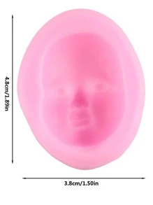 1入組圖形DIY矽膠模具 - 粉色 - 查看 4