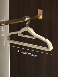 10pcs ABS Clothes Hanger, Minimalist Plain Clothes Hanger For Home