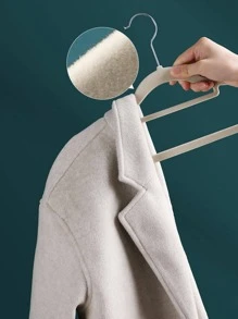 10pcs ABS Clothes Hanger, Minimalist Plain Clothes Hanger For Home