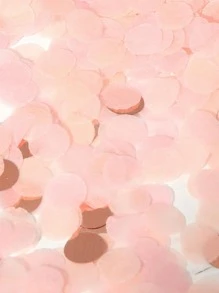 1set Paper Throwing Confetti, Modern Round Shaped Throwing Confetti For Party - Pink - View 2
