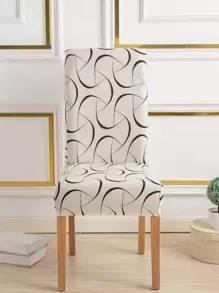 1入組圖形圖案椅套家用極簡滌綸椅套