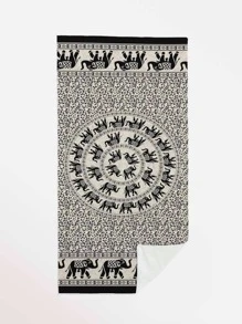 1 Voi & Họa Tiết Hoa Đi Biển, Boho Vải Hình Chữ Nhật Du Lịch Đi Biển Cho Bơi, Lặn, Mùa Hè - Nhiều màu - Xem 2