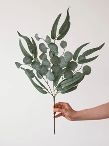 1pc Artificial Plant, Romantic Artificial Leaf For Home Decor - Green - View 2