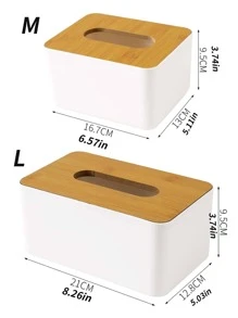 1pc Wood Grain Pattern Tissue Storage Box, Simple PP Tissue Container, For Home Living Room Bedroom Bathroom, Home Stuff, Table, Home Decorations, Home Organization And Storage, Room Decor, Room Decor Bedroom, Kitchen Accessories, Kitchen Tools, Organizer Kitchen, Travel, Holiday, Tissue Box Holder, Napkin Holder, Festival Family Gathering, Kitchen Dining Table Decor For Home Kitchen Bedroom Living Room Dining Room, Home Decoration Accessories, Decorative Box,Women Wedding Gift,Summer Travel Holiday Festival Must-Have - Multicolor - View 2