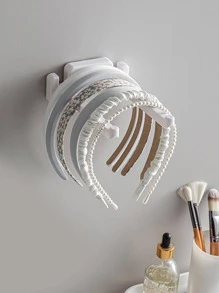 1 Nhựa Đồng Màu Trang Sức Giá Đựng Đồ, Tối Giản Đồng Màu Buộc Tóc Giá Đựng Đồ Cho Hộ Gia Đình - trắng - Xem 1