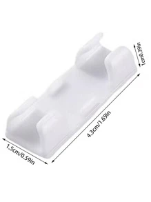 10pcs Multifunction Self-adhesive Power Strip - White - View 4