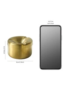 1入組不銹鋼家庭煙灰缸帶蓋