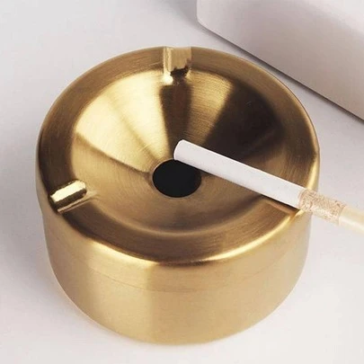 1入組不銹鋼家庭煙灰缸帶蓋