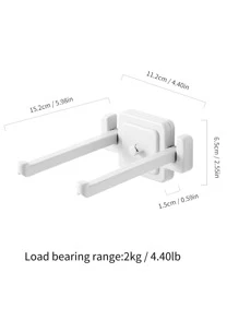 1 Nhựa Đồng Màu Trang Sức Giá Đựng Đồ, Tối Giản Đồng Màu Buộc Tóc Giá Đựng Đồ Cho Hộ Gia Đình - trắng - Xem 2