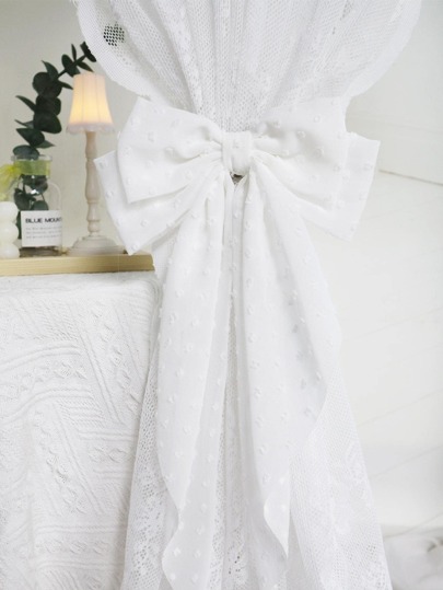 1 st Faux Faux Pearl & Bow Decor Gardin Tieback