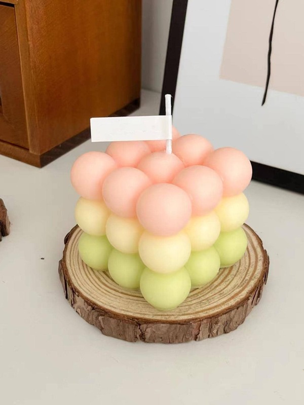 1pc Ball Cube Candle, Wax Scented Candle, For Gift, Home Decor SHEIN USA
