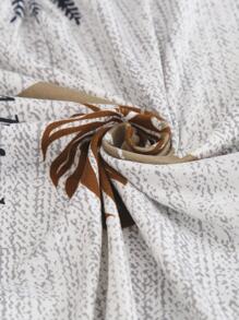 1pc Printed Stretch Sofa Seat Cover, L-Shaped Sofa Cover, Separate Sofa Cushion Covers, Furniture Protector, Elastic Sofa Seat Covers - Light Grey - View 7