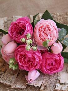 Nejlue Artificial Flowers/Plants1111 Home & Living 1 Bunch Artificial Peony Flowers, Artificial Peony Bouquet, Wedding Bridal Bouquet, Artificial Rose Bouquet For Home Decor,Room Decor,Table Decor,Wedding Decor,Bedroom Decor,Garden Decor,Indoor Outdoor Decor - Multicolor - View 5