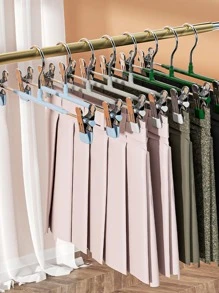 5pcs Non-slip Pants Hanger - Pink - View 2