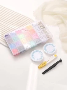 1 bộ Bộ phụ kiện trang sức DIY đính hạt - Nhiều màu - Xem 2