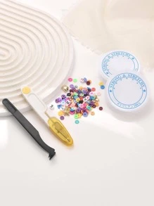 1 bộ Bộ phụ kiện trang sức DIY đính hạt - Nhiều màu - Xem 4