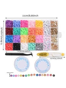 1 bộ Bộ phụ kiện trang sức DIY đính hạt - Nhiều màu - Xem 5