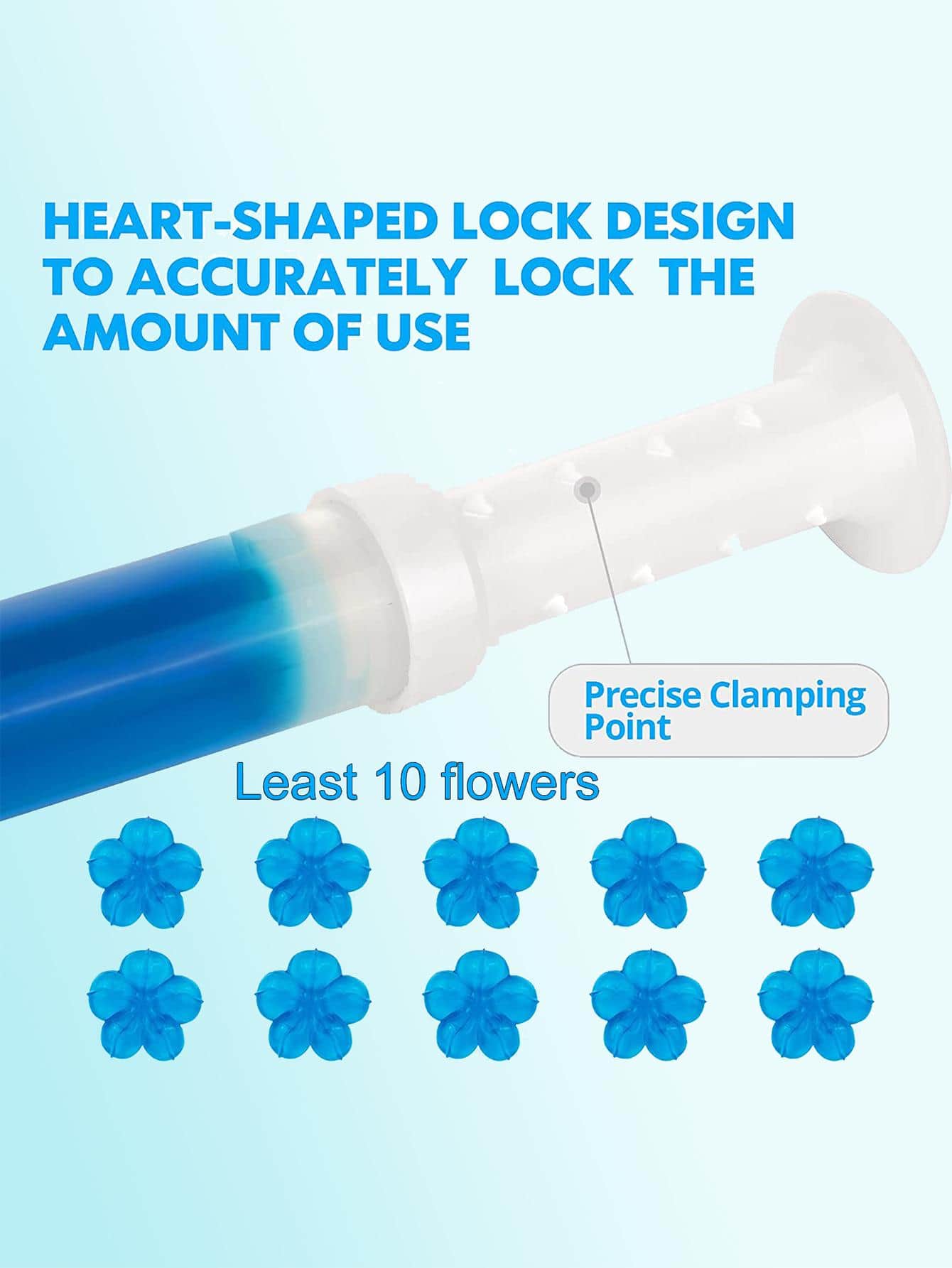 1-pack bloemvorm badkamerdeodorant, rode hars toiletreinigingsgereedschap voor badkamer - Rood - Bekijken 8