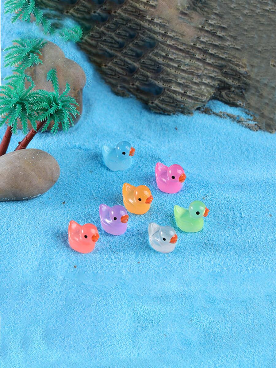 12pcs Cartoon Duck Design Garden Decoration Craft - Multicolor - View 1