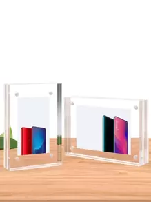 1pc Clear Photo Frame - Clear - View 2