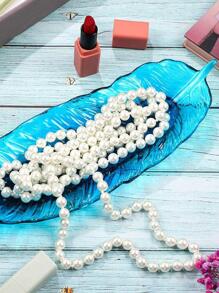 1 Khuôn nhựa hình lông vũ, Khuôn khay đựng đồ trang sức bằng nhựa dùng làm móc chìa khóa, nhẫn và đồ thủ công DIY, Món quà hoàn hảo cho phụ nữ - trắng - Xem 2