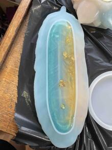 1 Khuôn nhựa hình lông vũ, Khuôn khay đựng đồ trang sức bằng nhựa dùng làm móc chìa khóa, nhẫn và đồ thủ công DIY, Món quà hoàn hảo cho phụ nữ - trắng - Xem 6