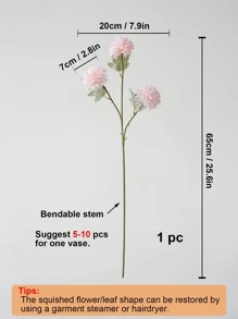 1入組塑料人造花婚禮用假花家居裝飾