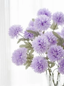1 Hoa Giả, Thân Hoa Nhân Tạo Hiện Đại Cho Trang Trí Nhà Và Tiệc Cưới - Màu tím - Xem 3
