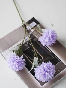 1 Hoa Giả, Thân Hoa Nhân Tạo Hiện Đại Cho Trang Trí Nhà Và Tiệc Cưới - Màu tím - Xem 6