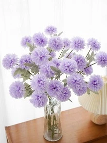 1 Hoa Giả, Thân Hoa Nhân Tạo Hiện Đại Cho Trang Trí Nhà Và Tiệc Cưới - Màu tím - Xem 4