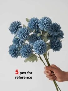 1pc Artificial Flower, Modern Artificial Floral Stem For Home Decor And Wedding Party, Valentine Day, Gift - Dusty Blue - View 6