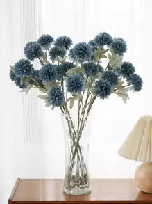 1pc Artificial Flower, Modern Artificial Floral Stem For Home Decor And Wedding Party, Valentine Day, Gift - Dusty Blue - View 2