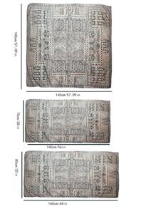 Bộ 1 Khăn Đi Biển Họa Tiết Hình Học, Khăn Đi Biển Sợi Đen Cho Đi Nghỉ, Đi Bơi, Du Lịch - màu đen - Xem 2