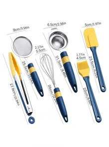 6pcs Two Tone Baking Tools Set - Blue - View 2