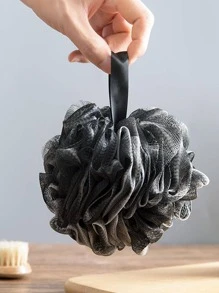 1 件黑色柔软沐浴球，PE 泡沫沐浴球，适用于浴室家居浴室装饰秋季装饰返校 - 黑色 - 查看 6
