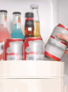 1 Máy Tính Sáng Tạo Xoay Được Đa Năng Giá Để Đồ Thực Phẩm, Chai Nhựa Gia Vị Màu Trắng Khay Chứa Cho Nhà Bếp - trắng - Xem 3