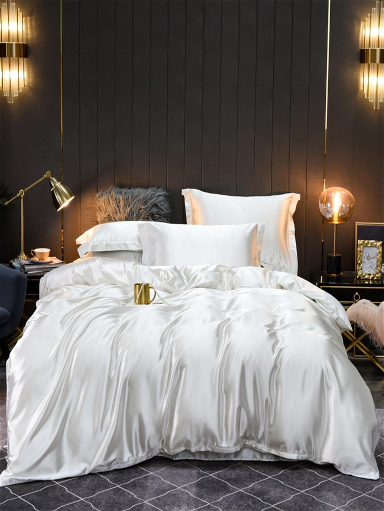 冰丝降温被套 1件 - 白色 - 查看 1