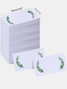 20張/套紙質賀卡派對植物圖案卡