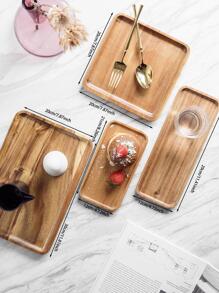 1 pieza bandeja de madera - Camel - Ver 3