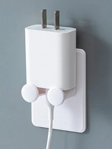1pc Wall Mounted Shaver Holder Bathroom - White - View 4