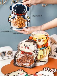 5入組卡通動物設計打包袋