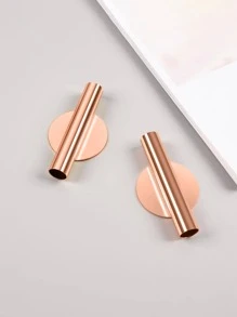 1pc Wall Mounted Flower Vase Home Decor Room Decor Glass Vase - Rose Gold - View 4