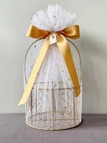 1pc Iron Gift Basket - Pink - View 4