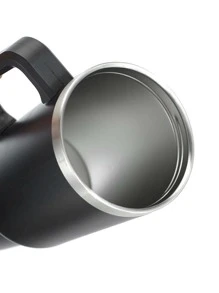 1 cái cốc bằng thép không gỉ có tay cầm - màu đen - Xem 7