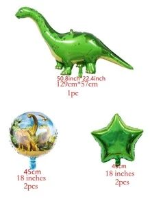 5入組裝恐龍氣球套裝