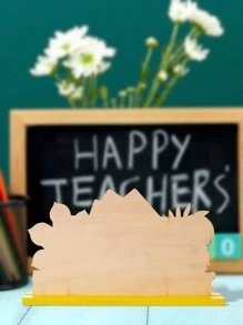 1入組教師節木質飾品 - 彩色 - 查看 4